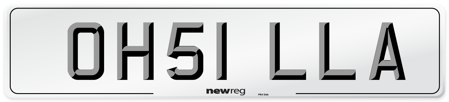 OH51 LLA Number Plate from New Reg